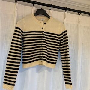 Madewell fuzzy cloudsoft shrunken cardigan